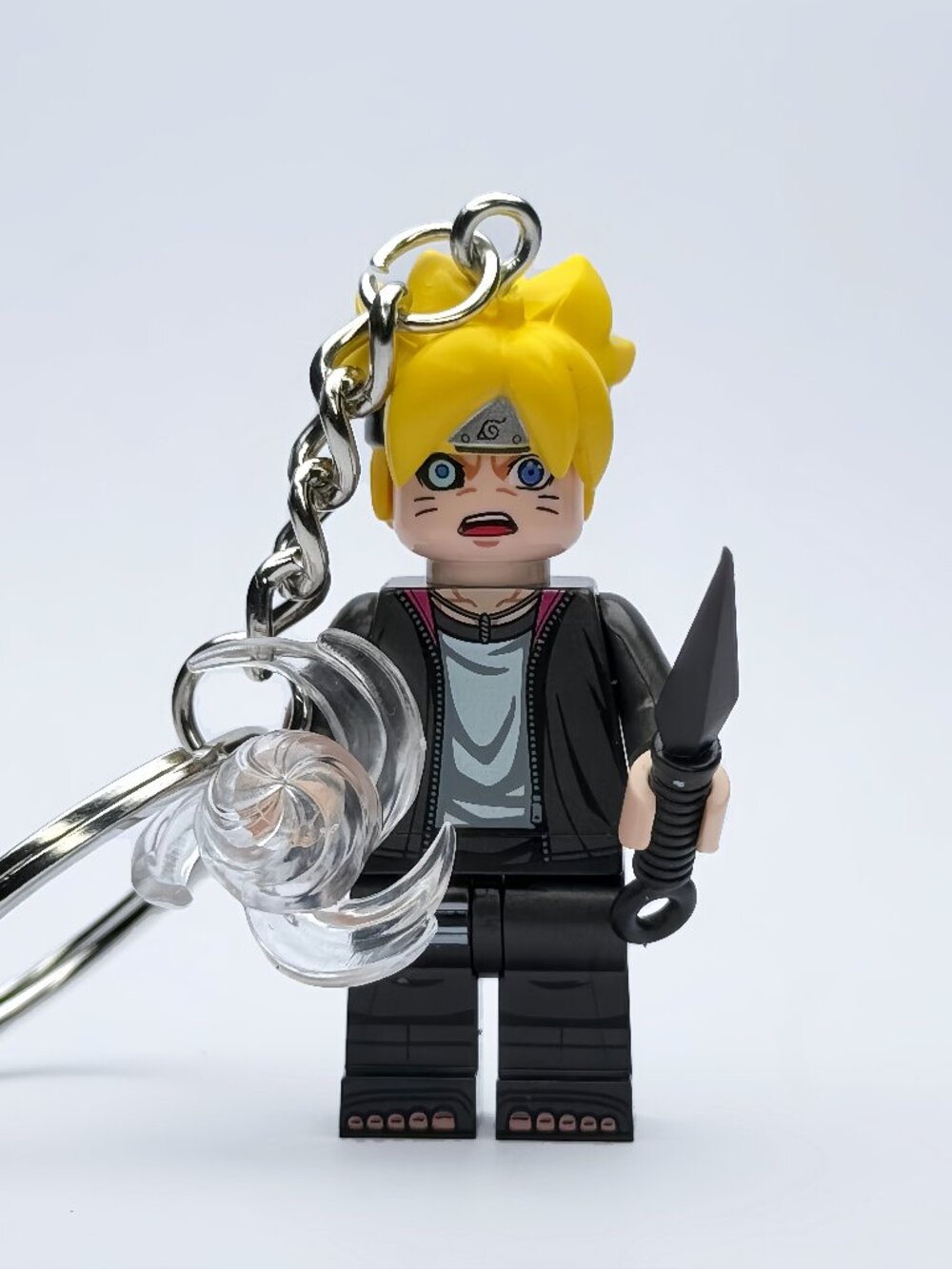 Naruto Boruto Uzumaki Custom Minifigure Keychain